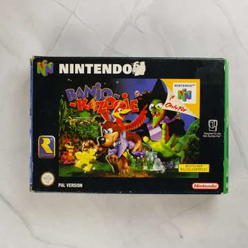 Banjo-Kazooie Nintendo 64 játék dobozának előlapja