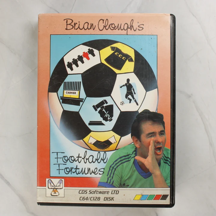 Brian Clough's Football Fortunes C64 játék dobozának eleje