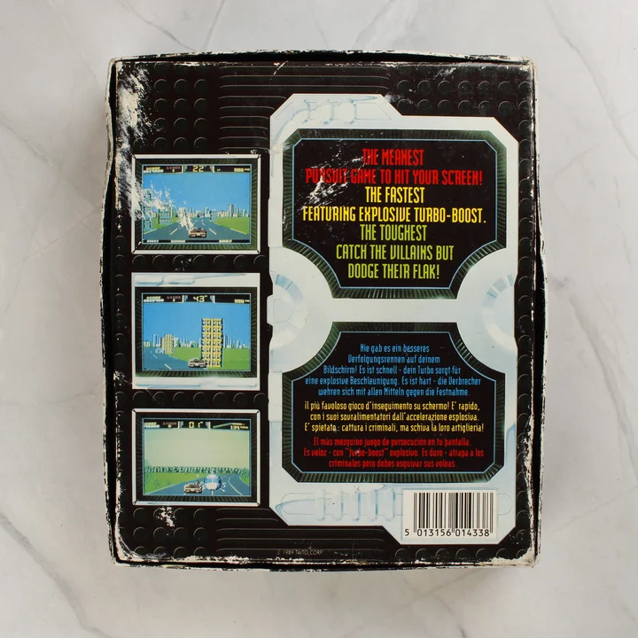 Chase H.Q. II Commodore 64 játék dobozának hátoldala