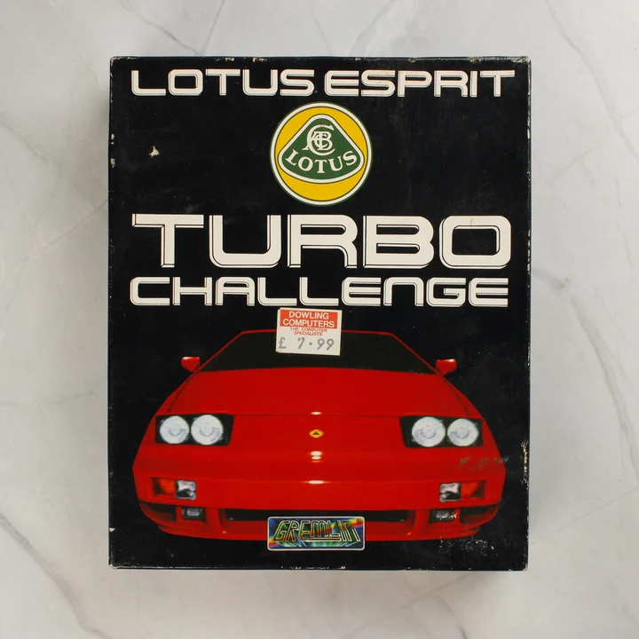 Lotus Esprit Turbo Challenge videójáték dobozának előlapja