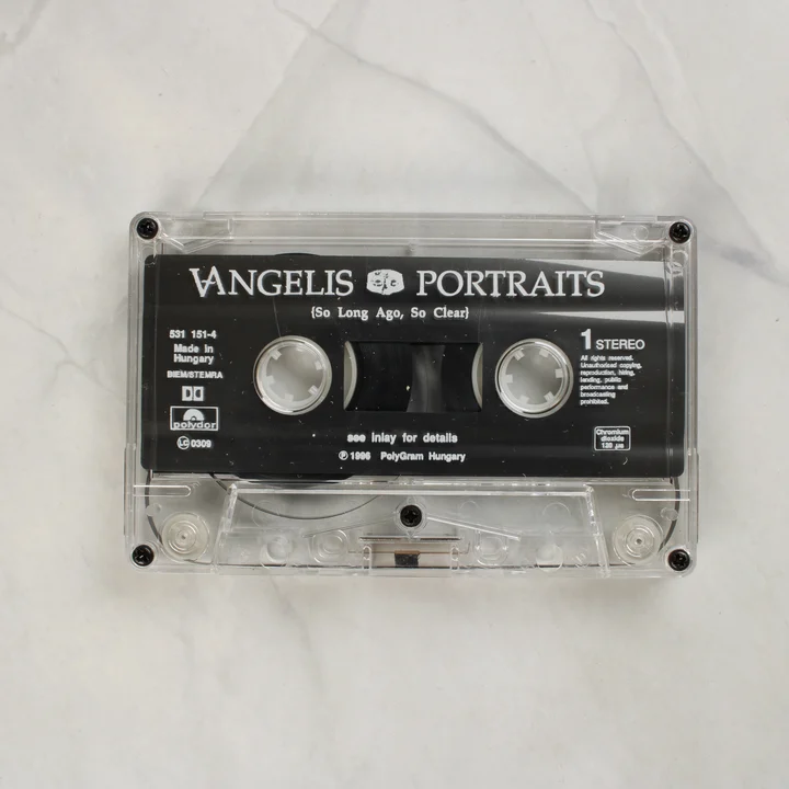 Vangelis Portraits magnókazetta közelről