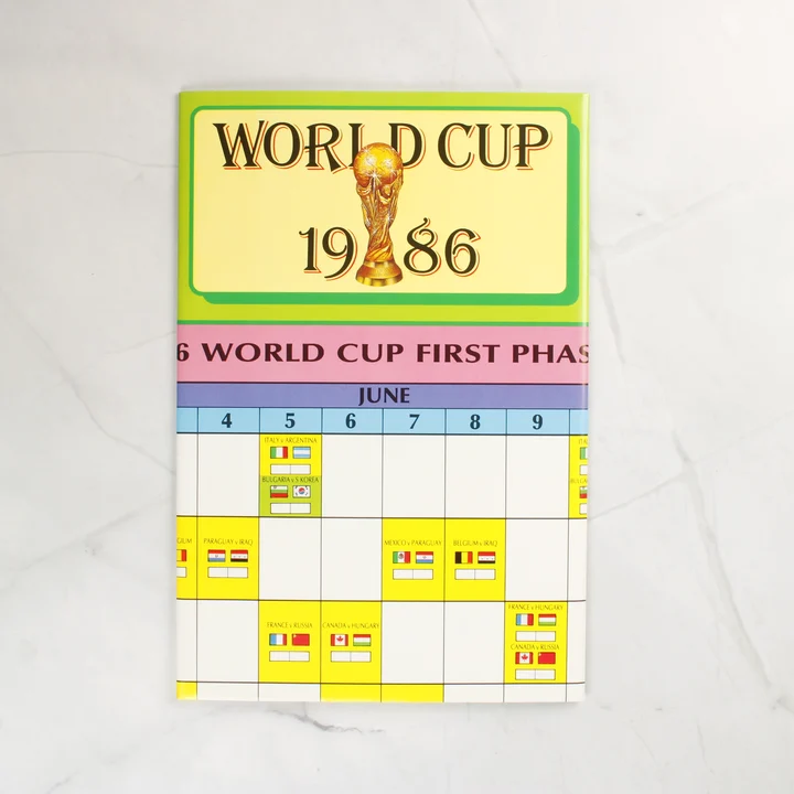 World Cup Carnival kísérőfüzet World Cup Carnival 1986-os világbajnoki füzet belső oldala