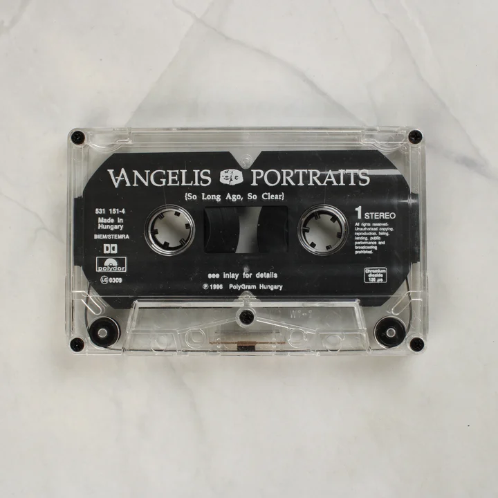 Vangelis Portraits átlátszó magnókazetta