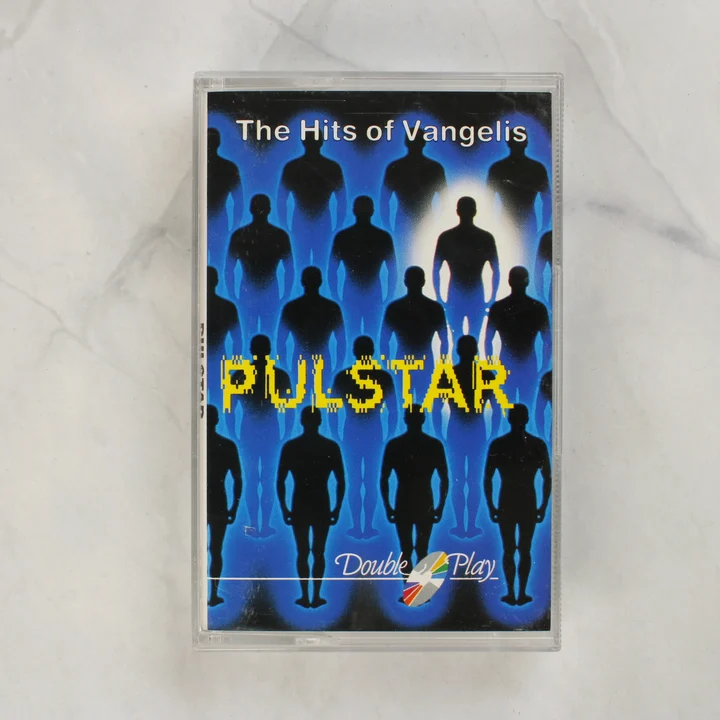 Vangelis Pulstar magnókazetta elölnézete a tokban