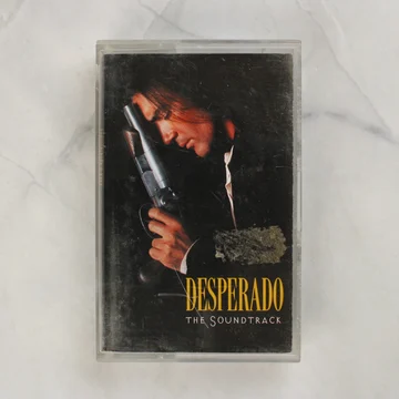 Desperado filmzene magnókazetta elölnézete a tokban