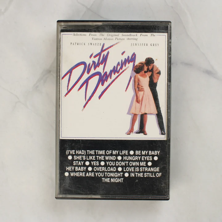 Dirty Dancing filmzene kazetta elölnézetből a tokban