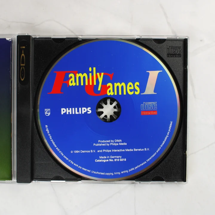Philips Family Games I CD-i lemez a tokban