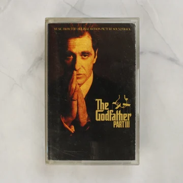 The Godfather Part III filmzene kazetta előlapja Al Pacino képével