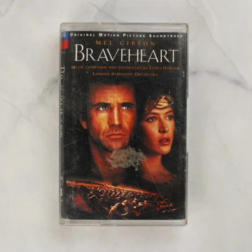 Braveheart filmzene kazetta elölnézete a tokban