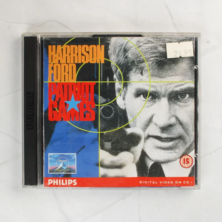 Patriot Games Philips CD-i film előlapja Harrison Ford képével