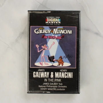James Galway és Henry Mancini In The Pink magnókazetta elölnézete a tokban
