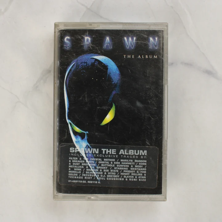 Spawn The Album magnókazetta elölnézete a tokban