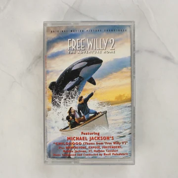 Free Willy 2 filmzene kazetta elölnézete a borítóval