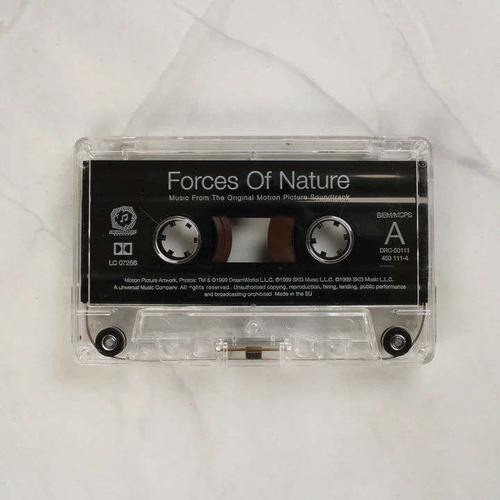 Forces of Nature átlátszó magnókazetta fekete címkével