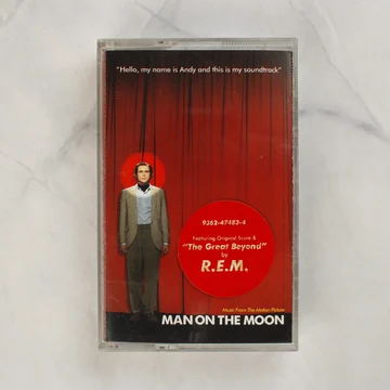 Man on the Moon filmzene kazetta elölnézete Jim Carrey fotójával