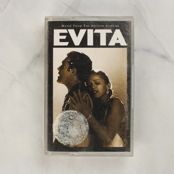 Evita filmzene kazetta elölnézete tokban