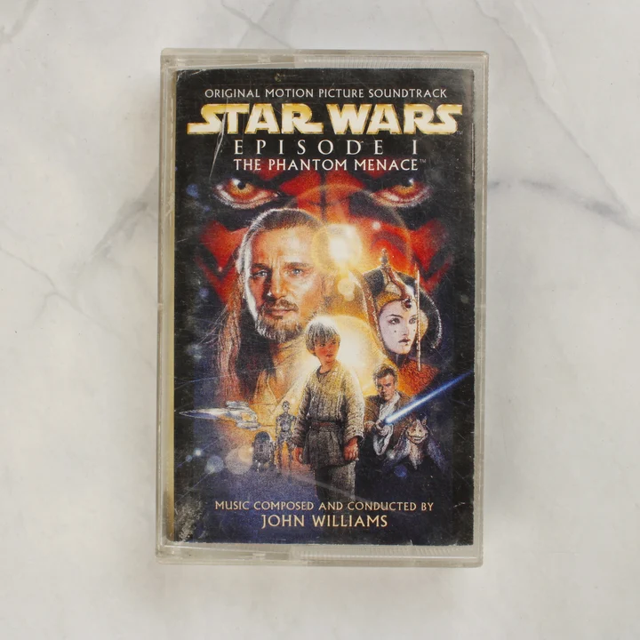 Star Wars Episode I filmzene kazetta elölnézete a tokban