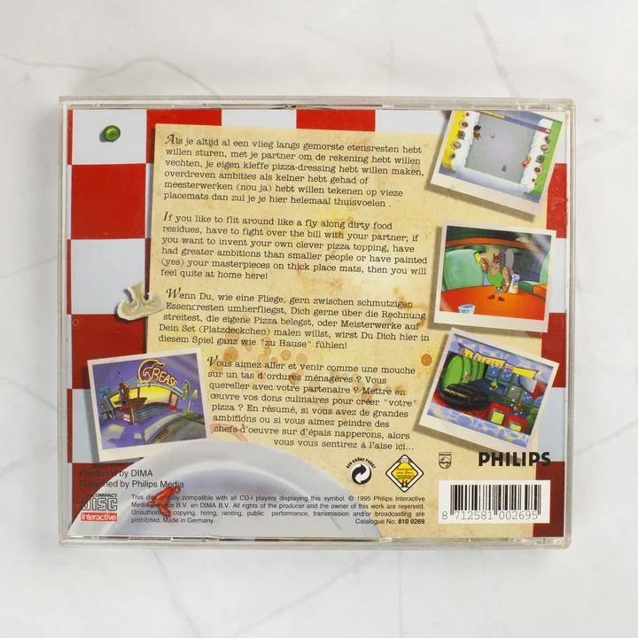 Family Games II Junk Food Jive CD-i hátlap Family Games II Junk Food Jive CD-i játék hátlapi borítója vonalkóddal