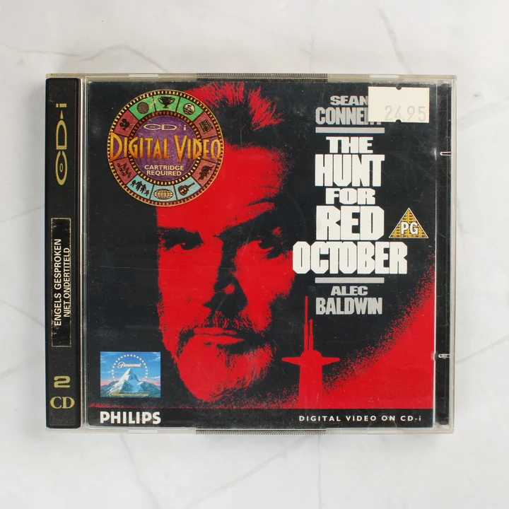 A Vadászat a Vörös Októberre Philips CD-i tokjának előlapja