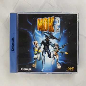 MDK 2 Sega Dreamcast videójáték elölnézete a tokban