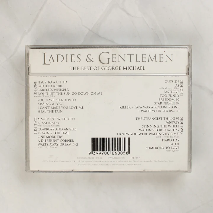 George Michael Ladies & Gentlemen kazetta hátoldala