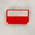 A piros cartridge hátoldala a figyelmeztető címkével.