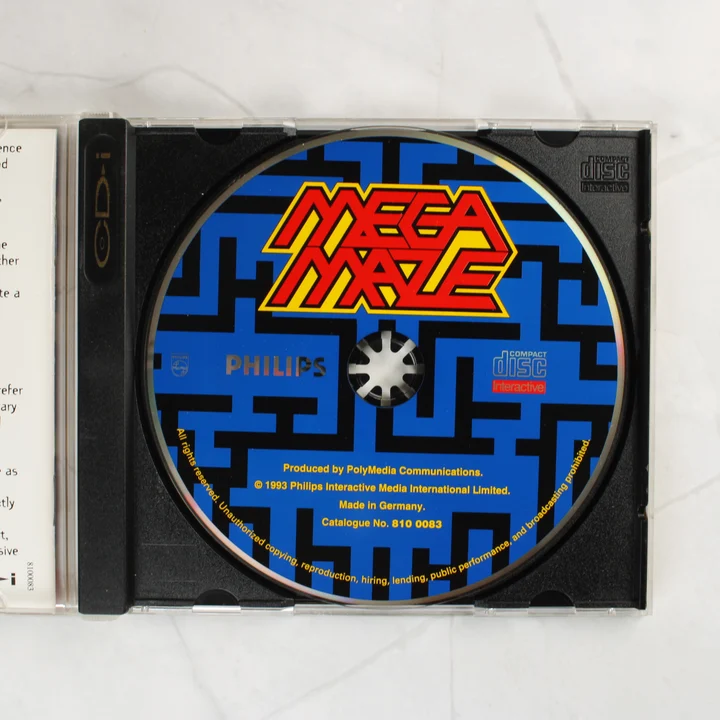 Mega Maze CD-i lemez a tokban