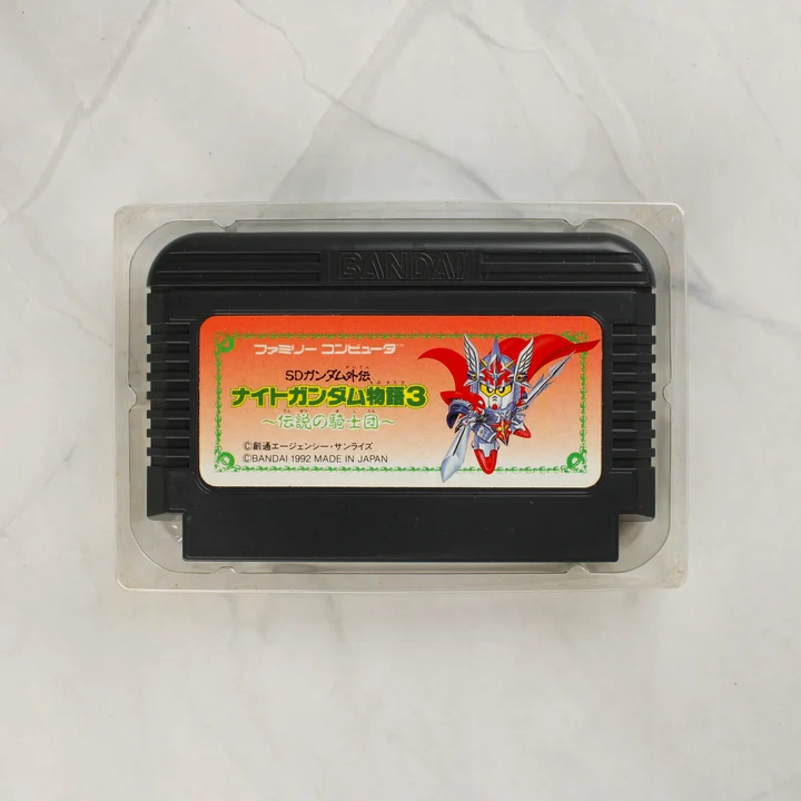 Knight Gundam Monogatari 3 cartridge műanyag tartóban