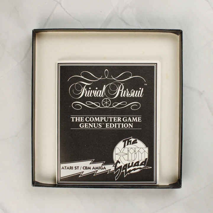 Trivial Pursuit Amiga kézikönyv Trivial Pursuit Amiga játék kézikönyve a dobozban
