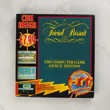 Trivial Pursuit Amiga játék dobozának előlapja