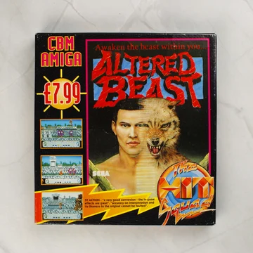Altered Beast Amiga játék dobozának előlapja