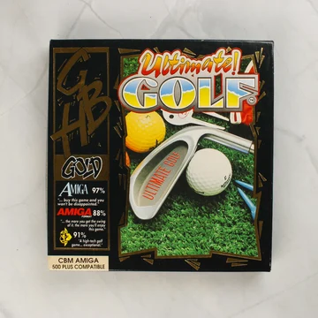 Ultimate Golf Amiga játék dobozának eleje