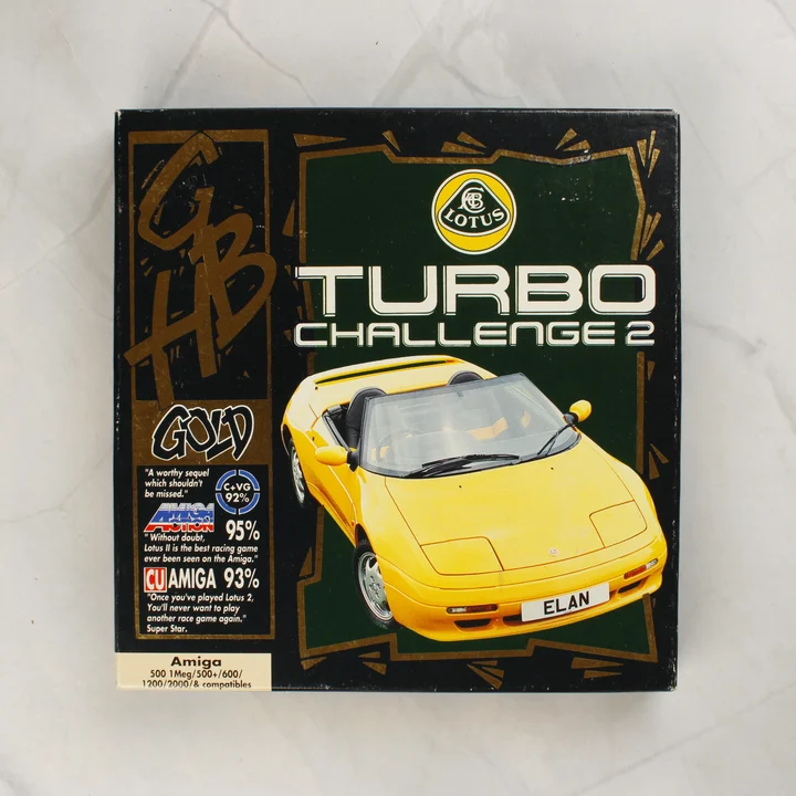 Lotus Turbo Challenge 2 Amiga játék dobozának eleje