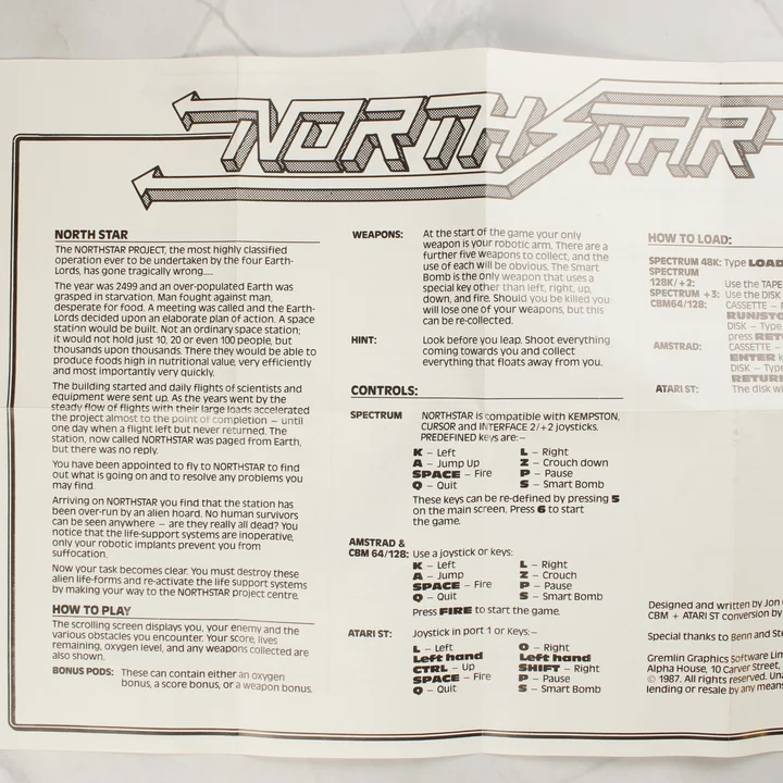 North Star útmutató North Star videójáték használati útmutatója