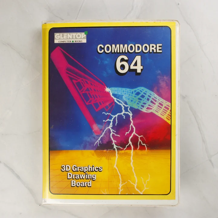 Glentop 3D Graphics Drawing Board Commodore 64 szoftver tokjának előlapja