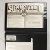 Nyitott Gauntlet videójáték tok floppy lemezzel és útmutatóval