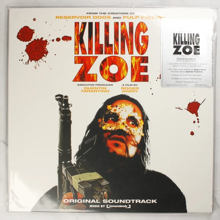 Killing Zoe bakelit lemez előlap Killing Zoe filmzene bakelit lemez elülső borítója
