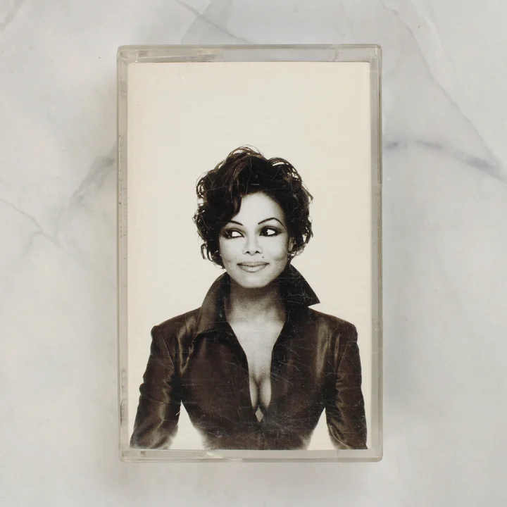Janet Jackson Design Of The Decade magnókazetta elölnézete a tokban