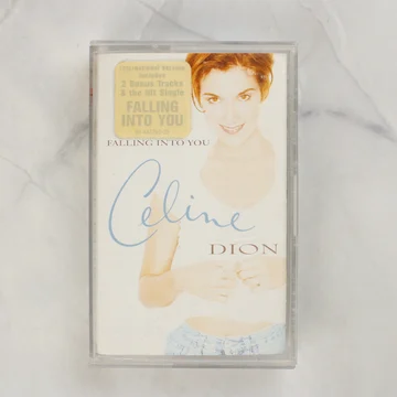Celine Dion Falling Into You magnókazetta elölnézete tokban