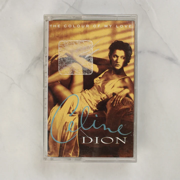 Celine Dion The Colour of My Love magnókazetta elölnézete tokban