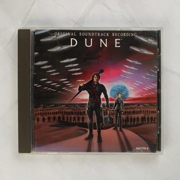 Dune filmzene CD előlapja a film grafikájával