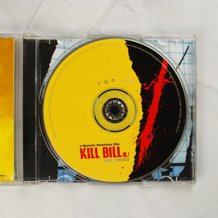 Kill Bill Vol. 1 CD lemez a nyitott tokban