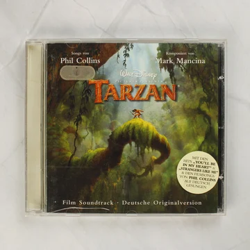 A Tarzan német nyelvű filmzene CD előlapja normál műanyag tokban.