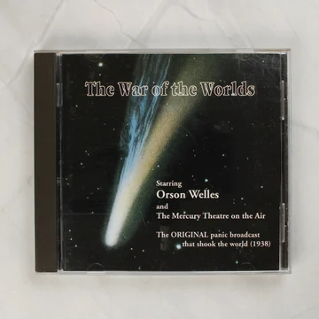 The War of the Worlds CD előlapja üstökös grafikával