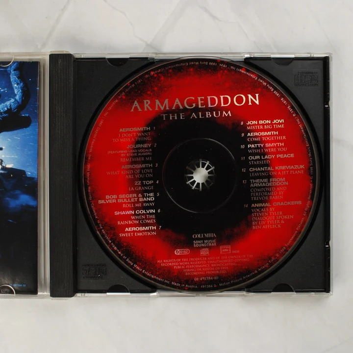 Armageddon CD lemez Armageddon: The Album nyitott CD-tok a lemezzel
