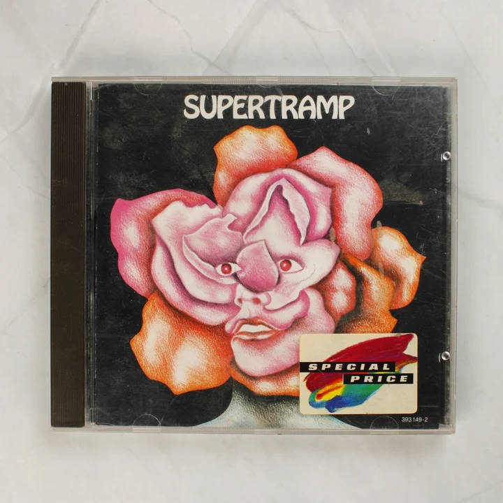 Supertramp CD album előlapja szürreális virágos grafikával