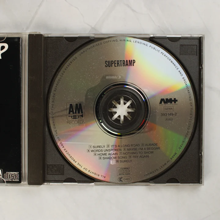 Supertramp CD lemez a nyitott tokban