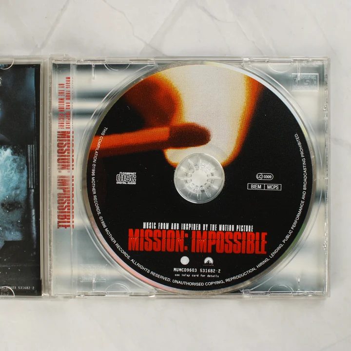 Mission: Impossible CD lemez a nyitott tokban