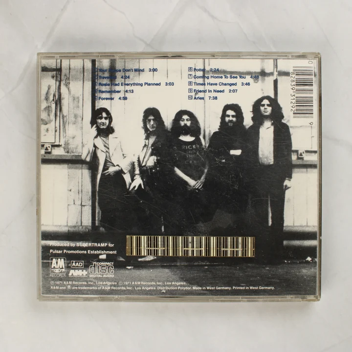 Supertramp Indelibly Stamped CD album hátlapja