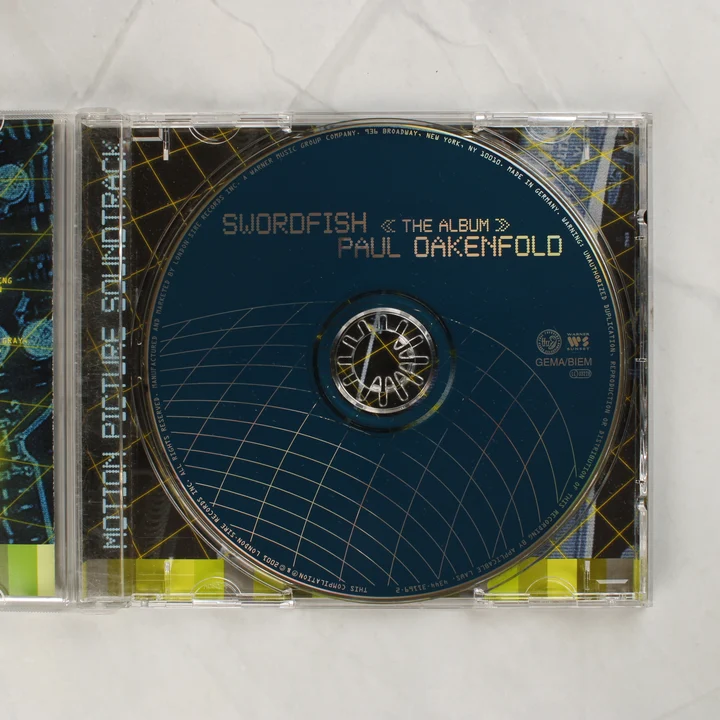 Swordfish CD lemez Swordfish filmzenei CD lemez a nyitott tokban
